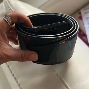 Miu miu Black patent leather Belt
